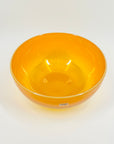 1960s ORANGE OPALESCENT GLASS BOWL BY ERIK HOGLUND FOR BODA