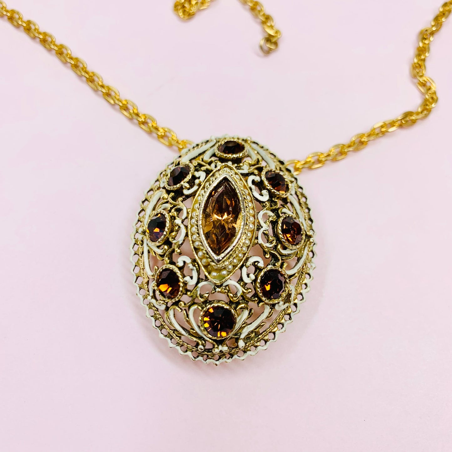 AVON FILIGREE BROOCH/PENDANT