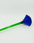 1970s MOUTH BLOWN CZECH GLASS FLOWER