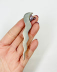1960s SCANDINAVIAN STERLING SILVER FLAME BROOCH