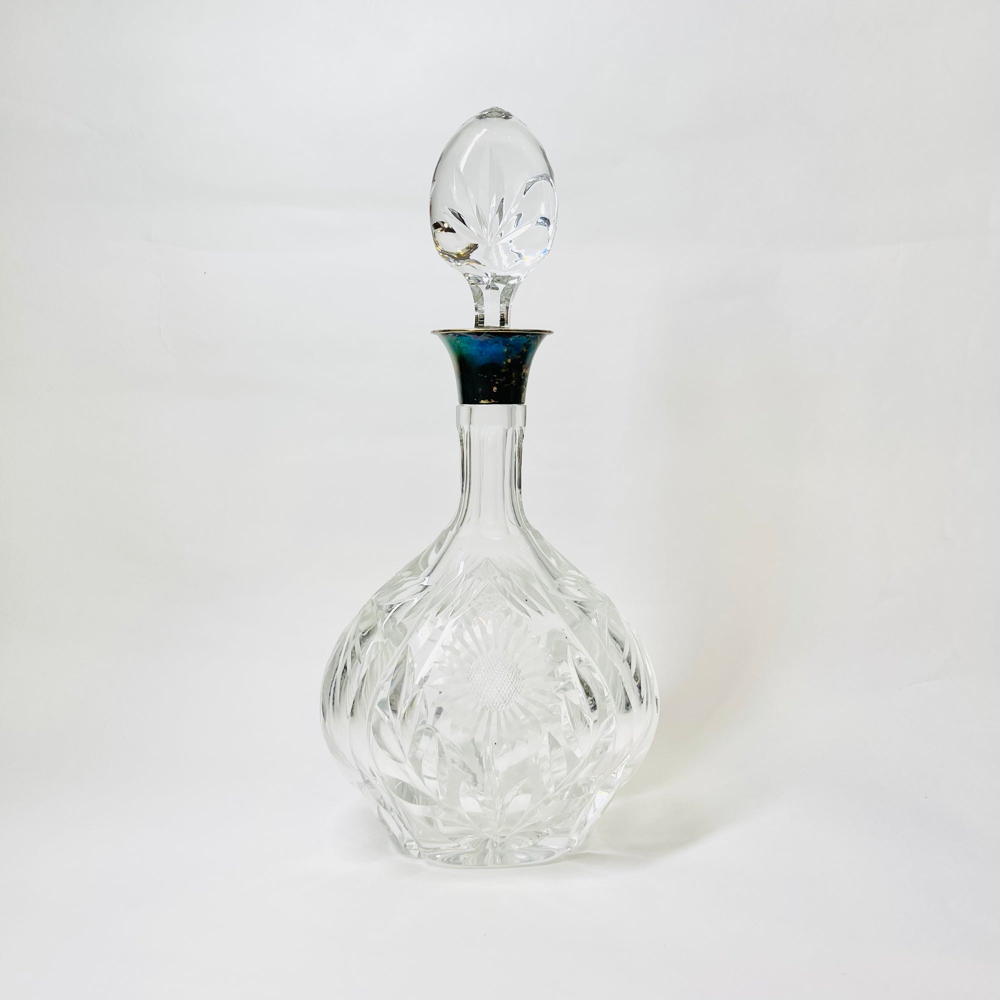 JG & SONS CUT CRYSTAL DECANTER
