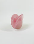 1950s PINK MURANO OPALINE GLASS MINI SHELL BOWL