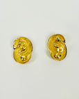 1960s CHRISTIAN DIOR TEXTURED KNOTS EARRINGS