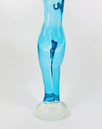 BLUE MURANO DANCING LADY SCULPTURE