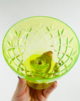 ANTIQUE URANIUM GLASS COUPE GLASSES
