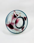 PURPLE ART GLASS OVOID VASE