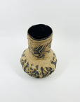 1970s AUSTRALIAN BROWN BRUTALIST POTTERY VASE