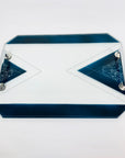 KARL PALDA TEAL BLACK DECANTER SET