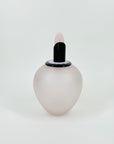 1980s MEMPHIS MILANO MOUTH BLOWN PINK BLACK GLASS PERFUME BOTTLE