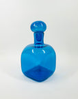 1970s BLENKO KINGFISHER BLUE GLASS DECANTER