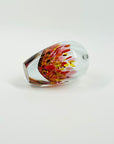 1950s ITALIAN MURANO SPATTER SOMMERSO GLASS MINI SQUAT VASE