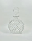 ANTIQUE CUT BOHEMIAN CRYSTAL BANJO DECANTER