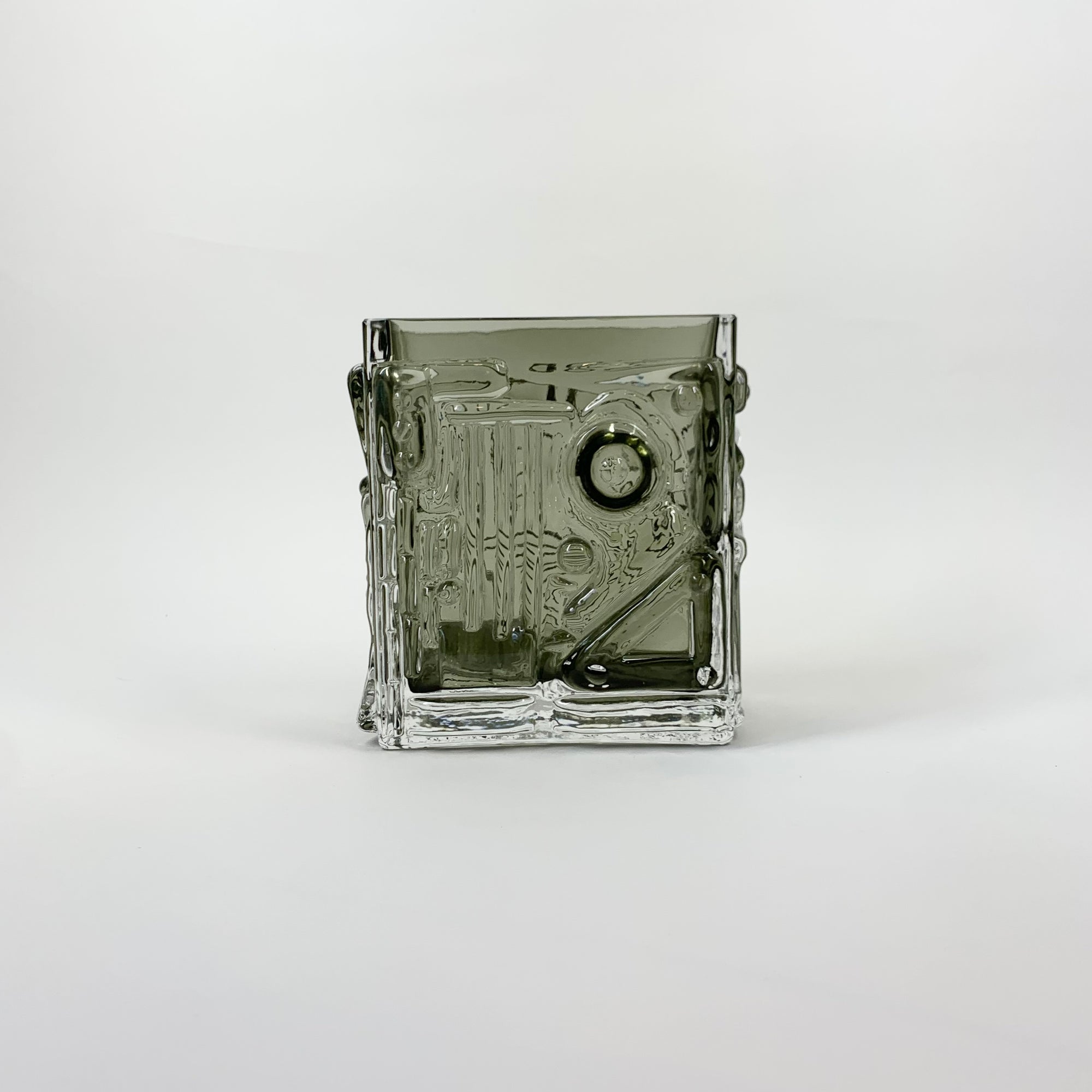 1950s BRUTALIST SOMMERSO GLASS VASE BY JOSEF SCHOTT