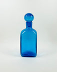 1970s BLENKO KINGFISHER BLUE GLASS DECANTER
