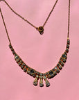 FANCY DIAMANTE PENDANT NECKLACE