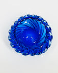 1930s MURANO COBALT BLUE TWIST SOMMERSO GLASS JAR