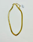 1970s CORO MESH SNAKE CHEVRON NECKLACE