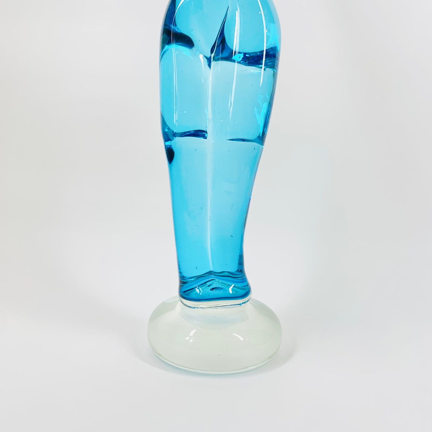 BLUE MURANO DANCING LADY SCULPTURE