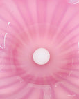 1950s PINK MURANO OPALINE GLASS CLAM SHELL BOWL (XL)