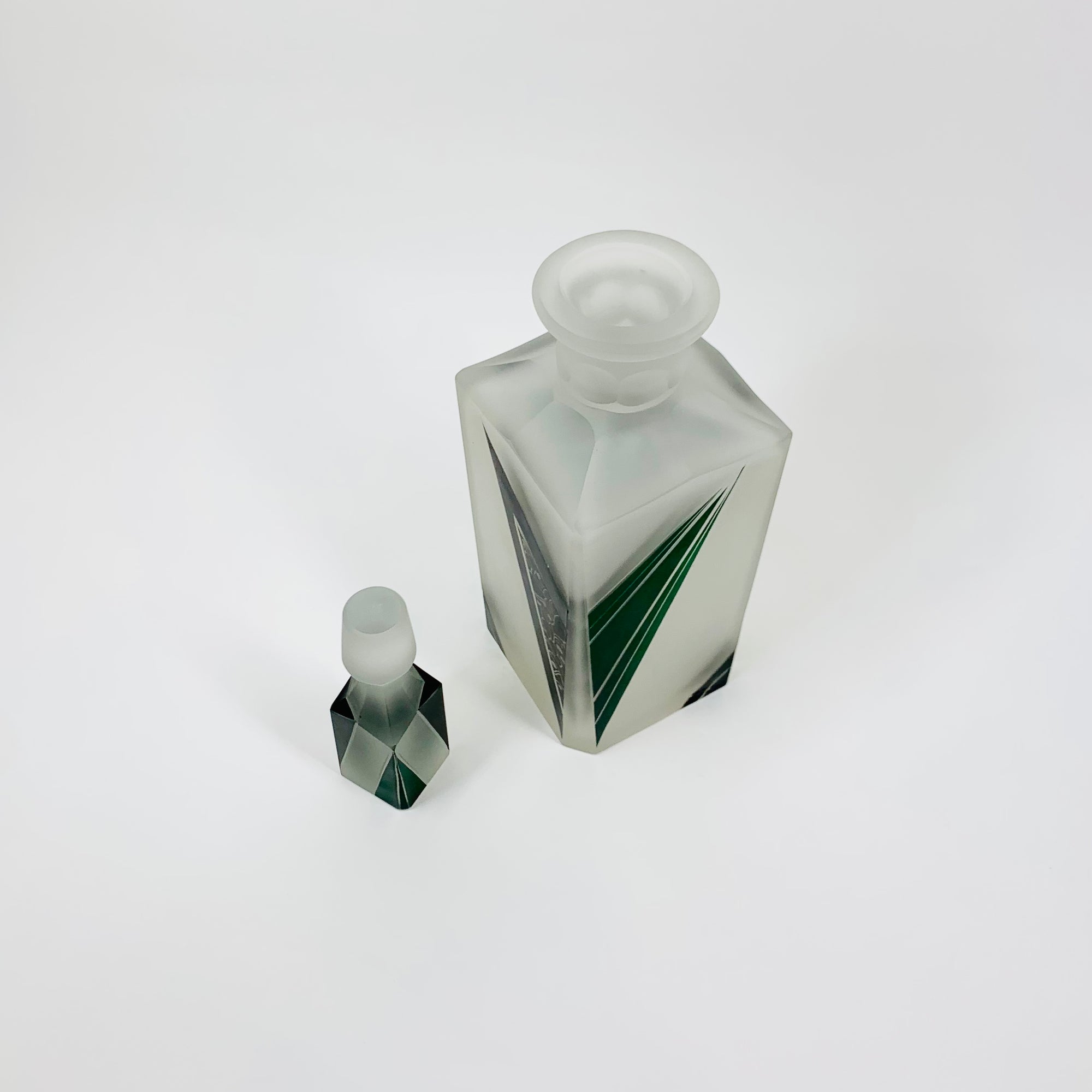 KARL PALDA GREEN BLACK DECANTER SET