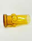 1960s FINNISH RIIHIMAEN AMBER GLASS VASE