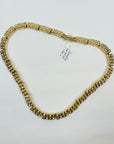 1960s CANADIAN COSTUME BRUTALIST DIAMONTE TENNIS NECKLACE