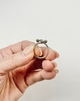 1990s VINTAGE TIFFANY & CO SILVER GOLD HOOK EYE LOVE KNOT CIRCLE RING