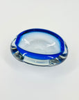 1950s MURANO COBALT BLUE SOMMERSO BOWL/ASHTRAY