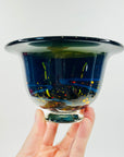 ABSTRACT ART GLASS SMALL BOWL BY ROLLIN KARG