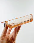 ANTIQUE DEPRESSION PINK PRESSED GLASS PLATE/BOWL/DINNER SERVICE