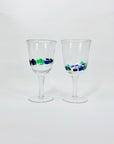 MURANO MOSAIC GLASS GOBLETS