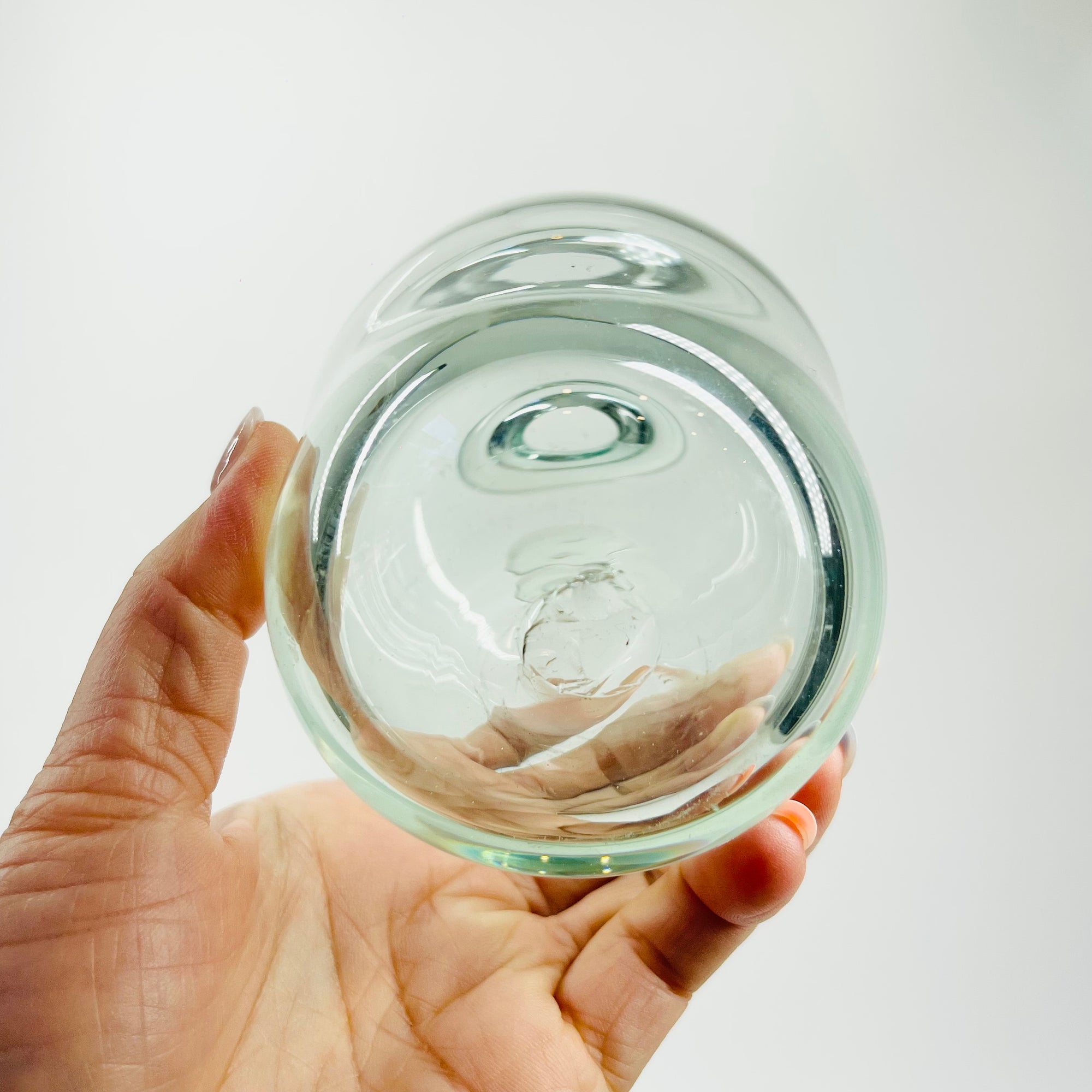 1980s MOUTH BLOWN SWEDISH GLASS MINI/POSY VASE