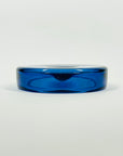 1960s SIGNED HOLMEGAARD COBALT BLUE GLASS TRINKET BOWL/ASHTRAY
