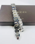 VINTAGE GUCCI STAINLESS STEEL HARDWARE COLLAR NECKLACE
