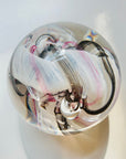 WHITE SWIRLS ABSTRACT PAPERWEIGHT