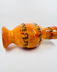 1960s WEST GERMAN ORANGE FAT LAVA POTTERY TALL JUG VASE BY KREUTZ KERAMIK