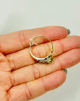 1950s 9 MIXED 14K WHITE YELLOW GOLD DIAMOND SAPPHIRE SNOW LEOPARD RING