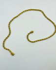 1950s 18K GP FANCY LINKS CHAIN NECKLACE