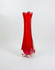 RED SWUNG VASE