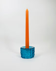GEOFFREY BAXTER BARK GLASS CANDLE HOLDER