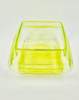 LARGE MIDCENTURY FINNISH URANIUM GLASS VASE BY HELENA TYNELL FOR RIIHIMAEN LASI