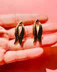 1960s BOW CLIP ON EARRINGS