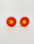70s ORANGE SUNFLOWER BASE GLASSES