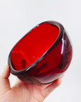 MCM MURANO RED TRINKET BOWL