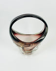 1950s PURPLE/AMETHYST SOMMERSO BOHEMIAN GLASS BASKET/VASE