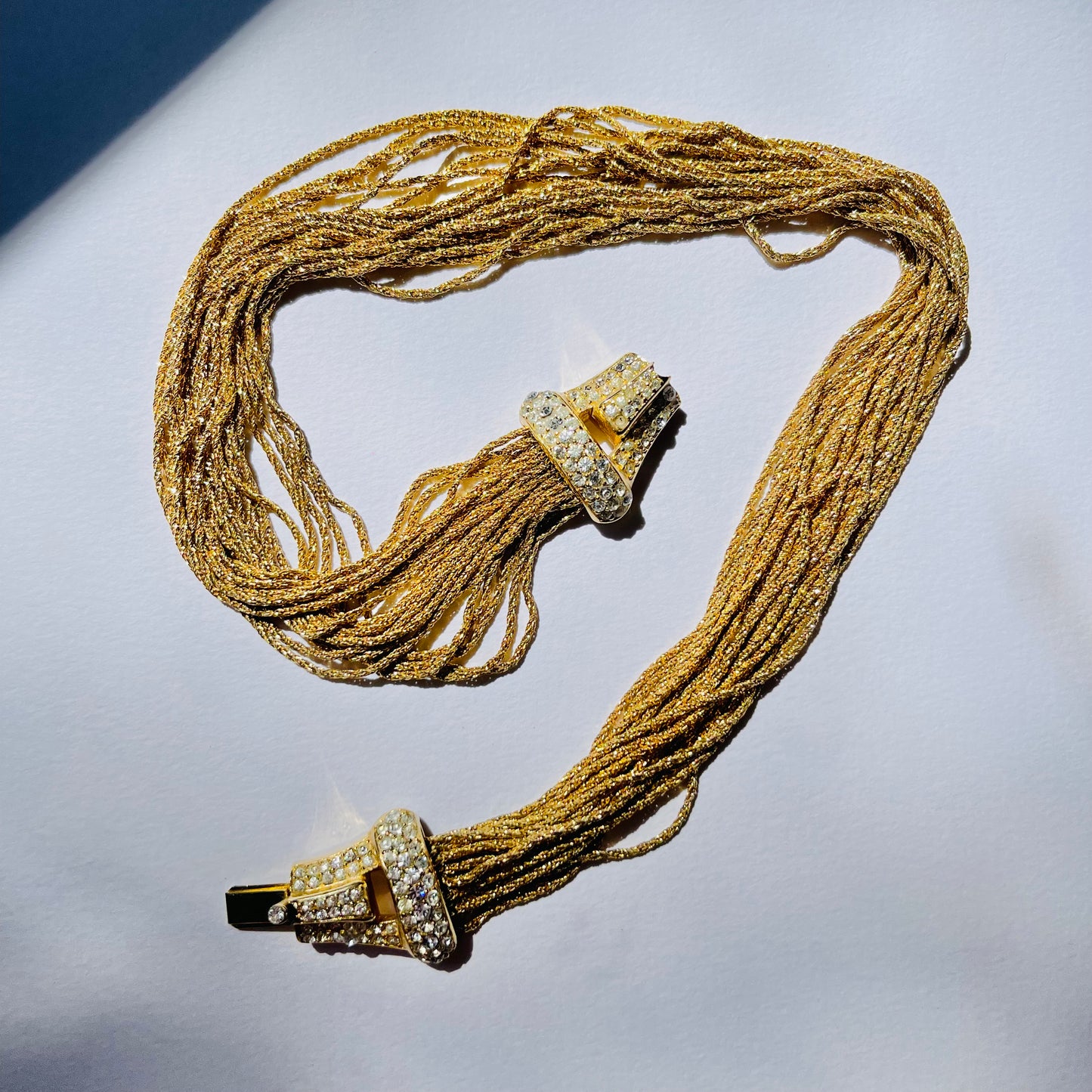 1975 CHRISTIAN DIOR MULTI-STRANDS STATEMENT NECKLACE