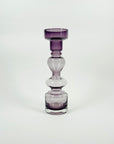 1960s SWEDISH ASEDA PURPLE SOMMERSO GLASS CANDLE HOLDER/POSY VASE