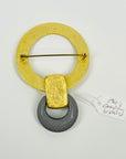 1970s CANADIAN BRUTALIST BROOCH BY MARTHA STURDY