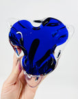 1950s MURANO COBALT BLUE SOMMERSO TREFOIL BOWL/ASHTRAY