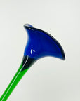 1970s MOUTH BLOWN CZECH GLASS FLOWER